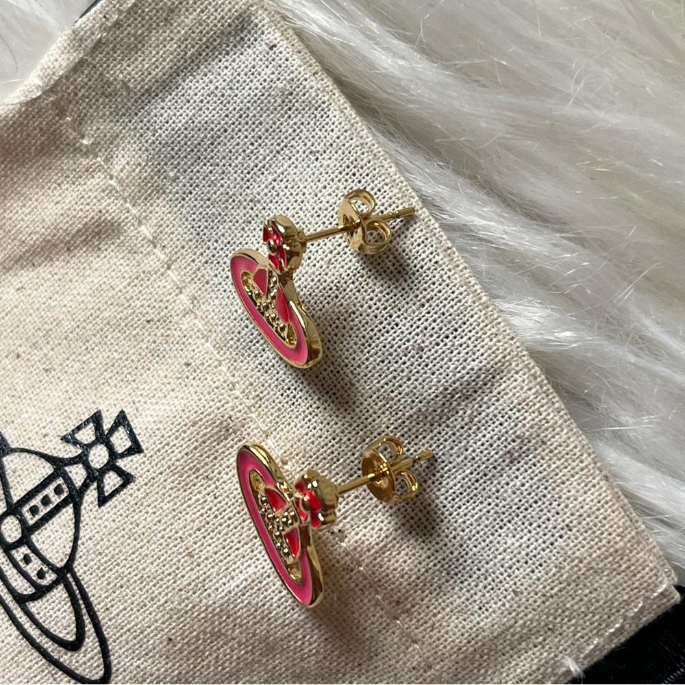 Vivienne Westwood signature logo earrings - Picture 3 of 3